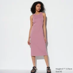 Kleider, Jumpsuits & Overalls*UNIQLO Geripptes Armelloses Bh-Kleid