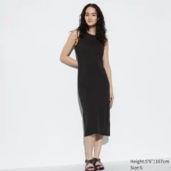 Kleider, Jumpsuits & Overalls*UNIQLO Geripptes Armelloses Bh-Kleid