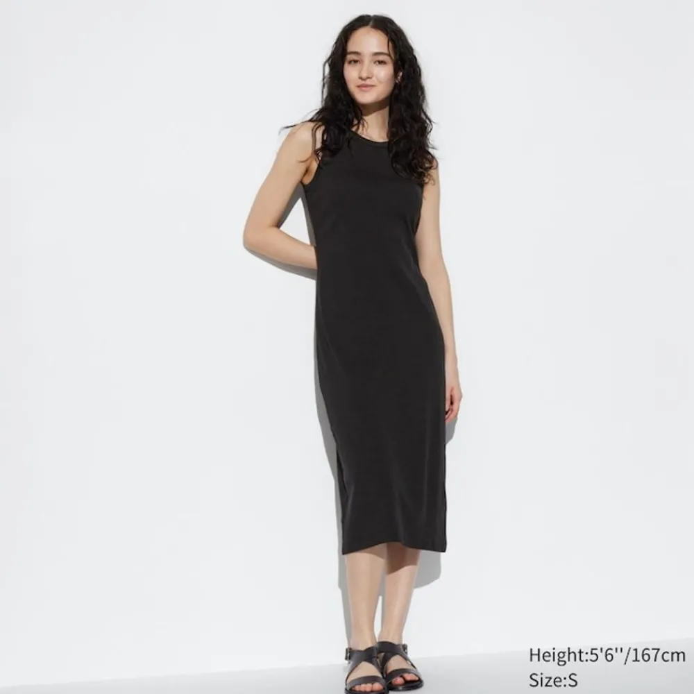Kleider, Jumpsuits & Overalls*UNIQLO Geripptes Armelloses Bh-Kleid