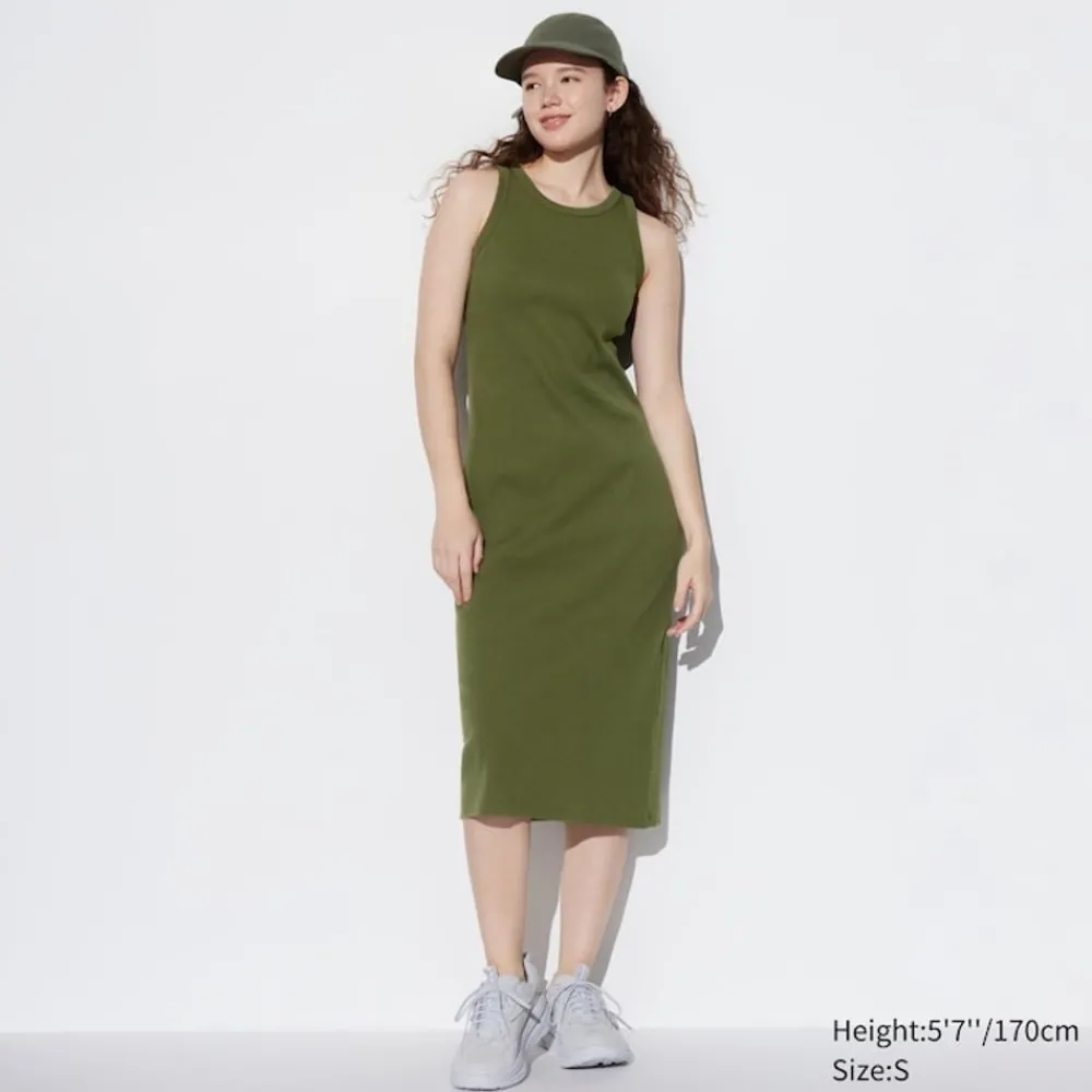 Kleider, Jumpsuits & Overalls*UNIQLO Geripptes Armelloses Bh-Kleid
