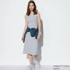 Kleider, Jumpsuits & Overalls*UNIQLO Geripptes Armelloses Bh-Kleid