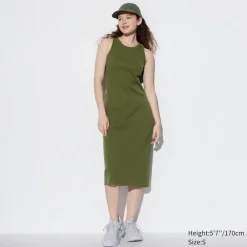 Kleider, Jumpsuits & Overalls*UNIQLO Geripptes Armelloses Bh-Kleid