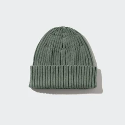 Accessoires & Taschen*UNIQLO Geripptes Baumwolle Beanie