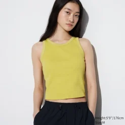 T-Shirts & Oberteile*UNIQLO Geripptes Cropped Bh-Tanktop