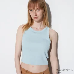 T-Shirts & Oberteile*UNIQLO Geripptes Cropped Bh-Tanktop