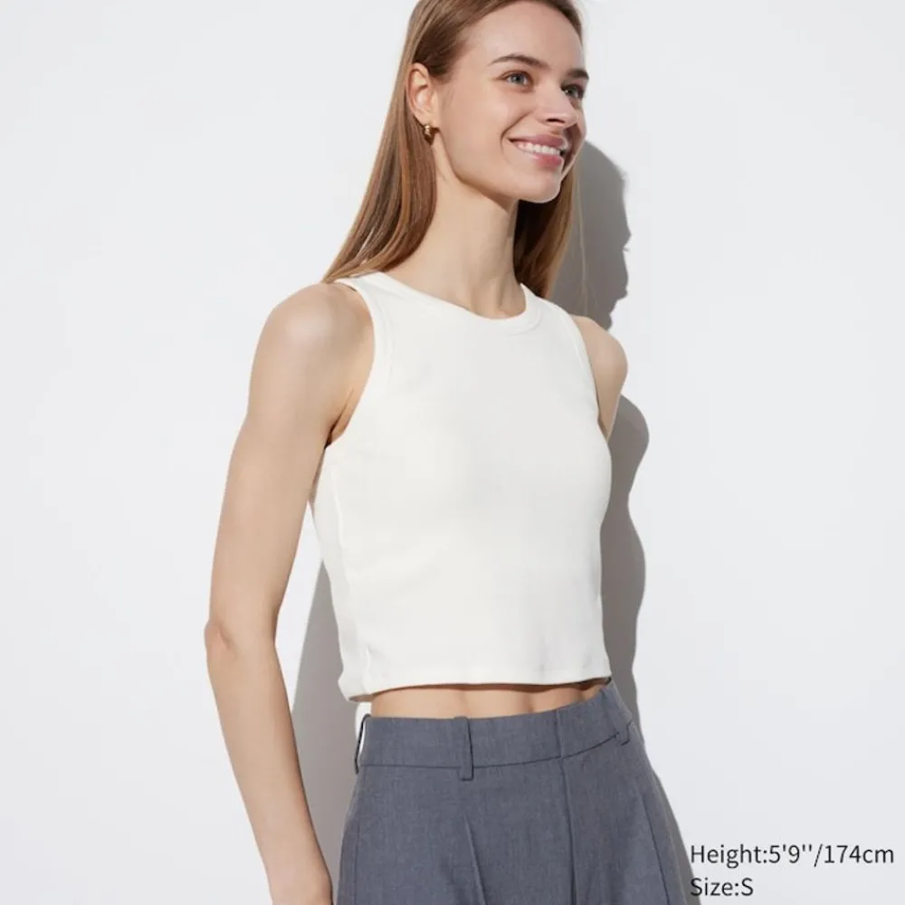 T-Shirts & Oberteile*UNIQLO Geripptes Cropped Bh-Tanktop