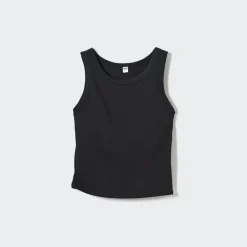 Bh-Tops, Tanktops & Trägertops*UNIQLO Geripptes Cropped Bh-Tanktop