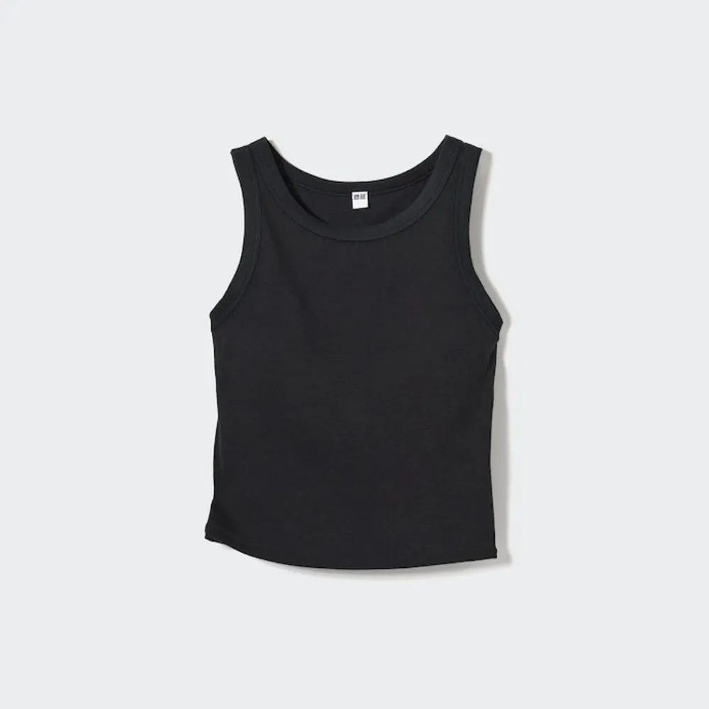 Bh-Tops, Tanktops & Trägertops*UNIQLO Geripptes Cropped Bh-Tanktop