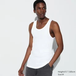 T-Shirts & Oberteile*UNIQLO Geripptes Dry Colour Unterhemd