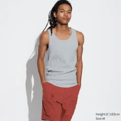 T-Shirts & Oberteile*UNIQLO Geripptes Dry Colour Unterhemd