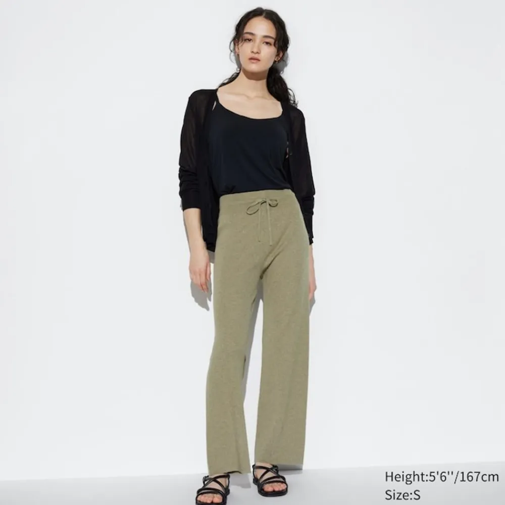 Hosen, Leggings & Jogginghosen*UNIQLO Gerippte Strickhose (Maschinenwaschbar)