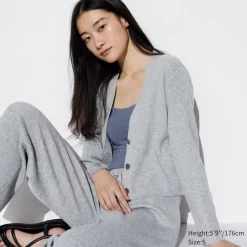 Pullover & Strickjacken*UNIQLO Gerippte Strickjacke