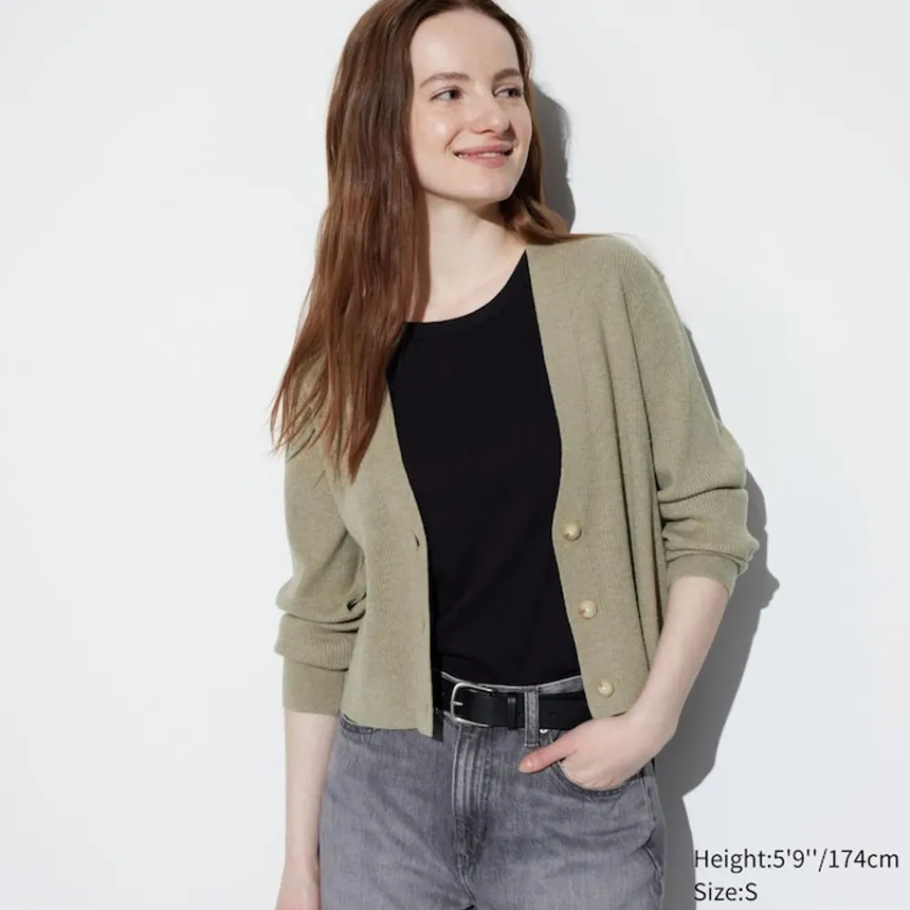 Loungewear & Pyjamas*UNIQLO Gerippte Strickjacke