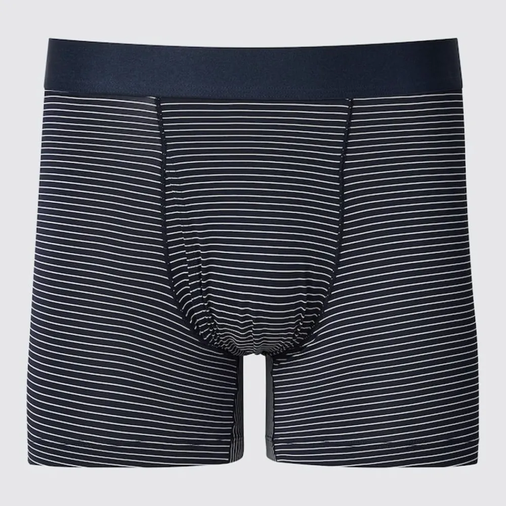 Unterwäsche*UNIQLO Gestreifte Airism Unterhose Blau