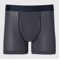 Unterwäsche*UNIQLO Gestreifte Airism Unterhose Blau