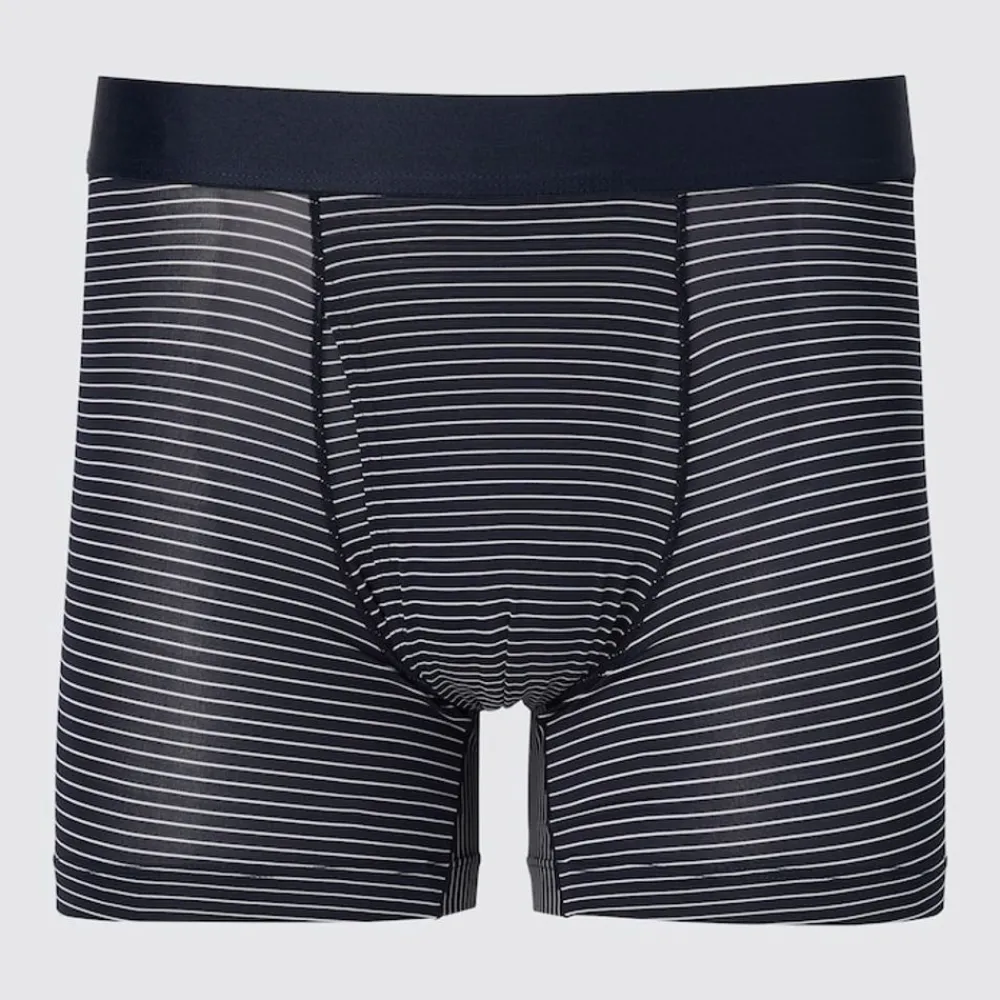 Unterwäsche*UNIQLO Gestreifte Airism Unterhose Blau