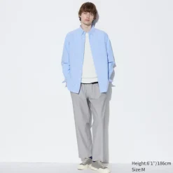 Loungewear & Pyjamas*UNIQLO Gestreifte Baumwolle Easy Hose (Relaxed Fit)
