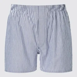 Unterwäsche*UNIQLO Gestreifte Boxershorts Blau