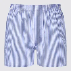 Unterwäsche*UNIQLO Gestreifte Boxershorts Blau