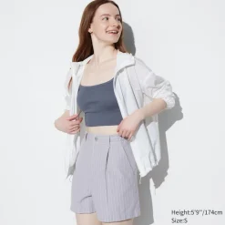 Shorts*UNIQLO Gestreifte Leinen Baumwolle Shorts