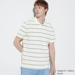 Poloshirts*UNIQLO Gestreiftes Dry Pique Poloshirt