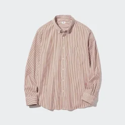 Hemden*UNIQLO Gestreiftes Extra Feine Baumwolle Hemd