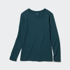 T-Shirts & Oberteile*UNIQLO Heattech Extra Warm Baumwolle Thermo Langarmshirt