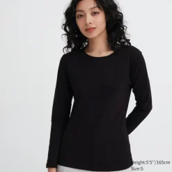 T-Shirts & Oberteile*UNIQLO Heattech Extra Warm Baumwolle Thermo Langarmshirt