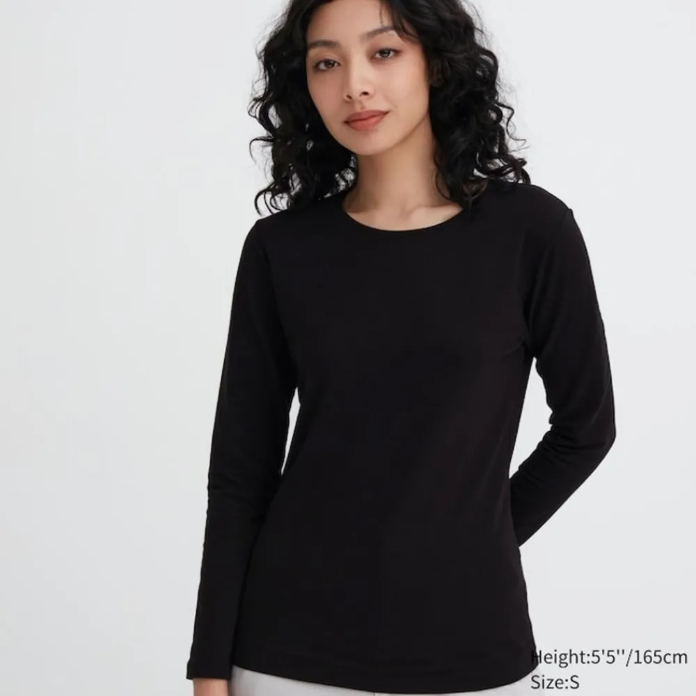 T-Shirts & Oberteile*UNIQLO Heattech Extra Warm Baumwolle Thermo Langarmshirt