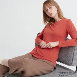 T-Shirts & Oberteile*UNIQLO Heattech Extra Warm Baumwolle Thermo Langarmshirt