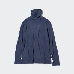 T-Shirts & Oberteile*UNIQLO Heattech Fleece Langarmshirt Mit Rollkragen