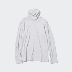 T-Shirts & Oberteile*UNIQLO Heattech Fleece Langarmshirt Mit Rollkragen