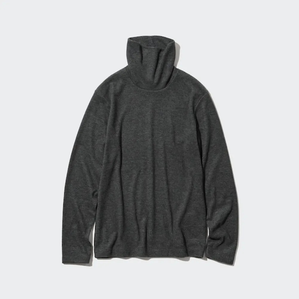 T-Shirts & Oberteile*UNIQLO Heattech Fleece Langarmshirt Mit Rollkragen