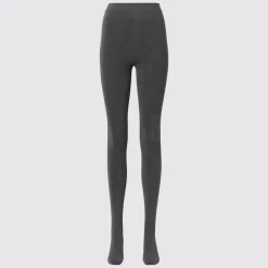 Socken, Strumpfhosen & Leggings*UNIQLO Heattech Gerippte Thermo Strickhose (Maschinenwaschbar)