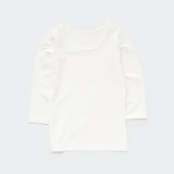 T-Shirts & Oberteile*UNIQLO Heattech Thermo Langarmshirt Mit Weitem Rundhals