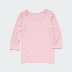 T-Shirts & Oberteile*UNIQLO Heattech Thermo Langarmshirt Mit Weitem Rundhals