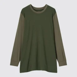 T-Shirts & Oberteile*UNIQLO Heattech Thermo Langarmshirt Dunkelgrun