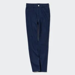 Hosen, Leggings & Jogginghosen*UNIQLO Heattech Ultra Stretch High Rise Jeans Thermo Leggings Blau
