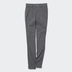 Hosen, Leggings & Jogginghosen*UNIQLO Heattech Ultra Stretch High Rise Thermo Leggings (Lang) Grau