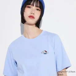 T-Shirts & Oberteile*UNIQLO Hello Kitty 50Th Anniversary Ut Bedrucktes T-Shirt Blau