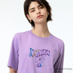 T-Shirts & Oberteile*UNIQLO Hello Kitty 50Th Anniversary Ut Bedrucktes T-Shirt Lila