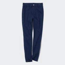 Hosen, Leggings & Jogginghosen*UNIQLO High Waisted Heattech Ultra Stretch Jeans Leggings Blau