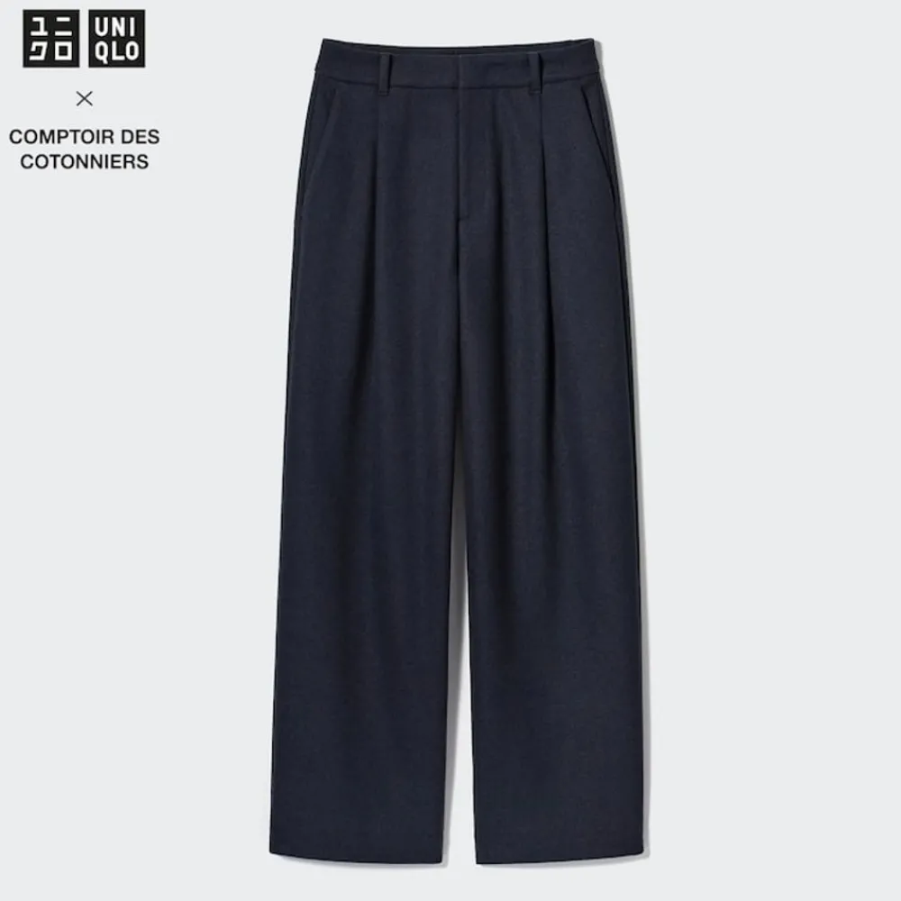Hosen, Leggings & Jogginghosen*UNIQLO Jersey Bundfaltenhose (Wide Fit, Regular)