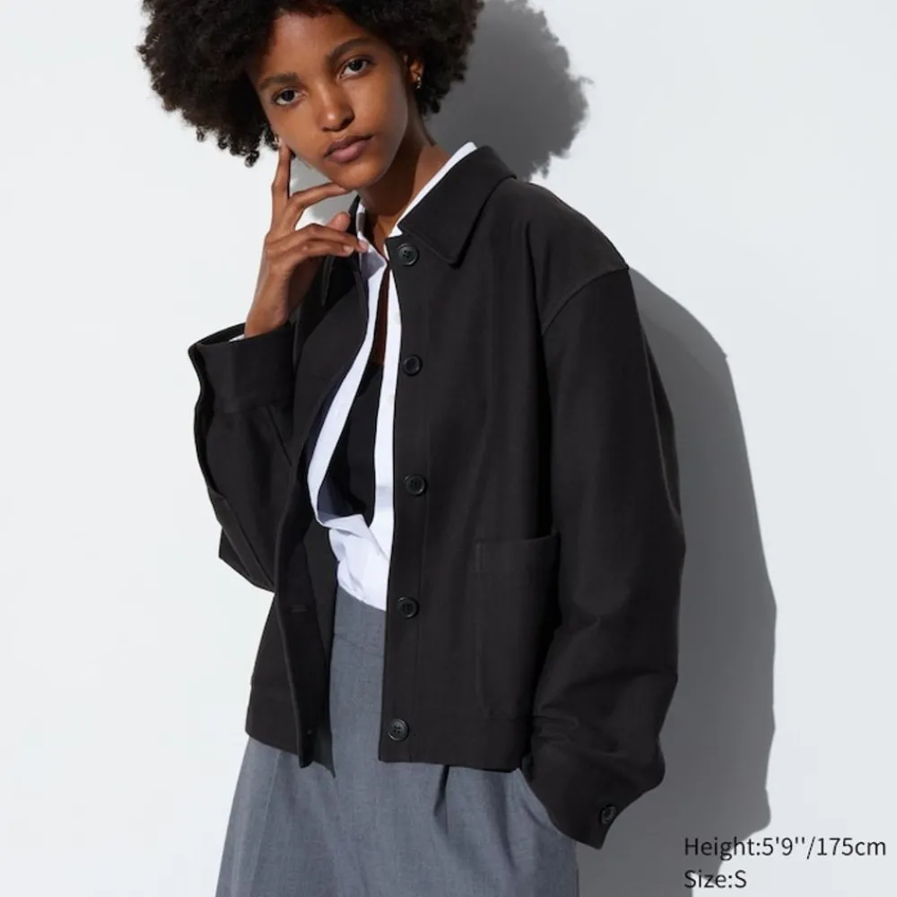 Mäntel, Jacken, Parka & Westen*UNIQLO Jersey Jacke (Relaxed Fit)