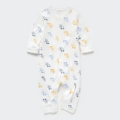 Strampler & Bodys*UNIQLO Joy Of Print Gerippter Langarm Strampler