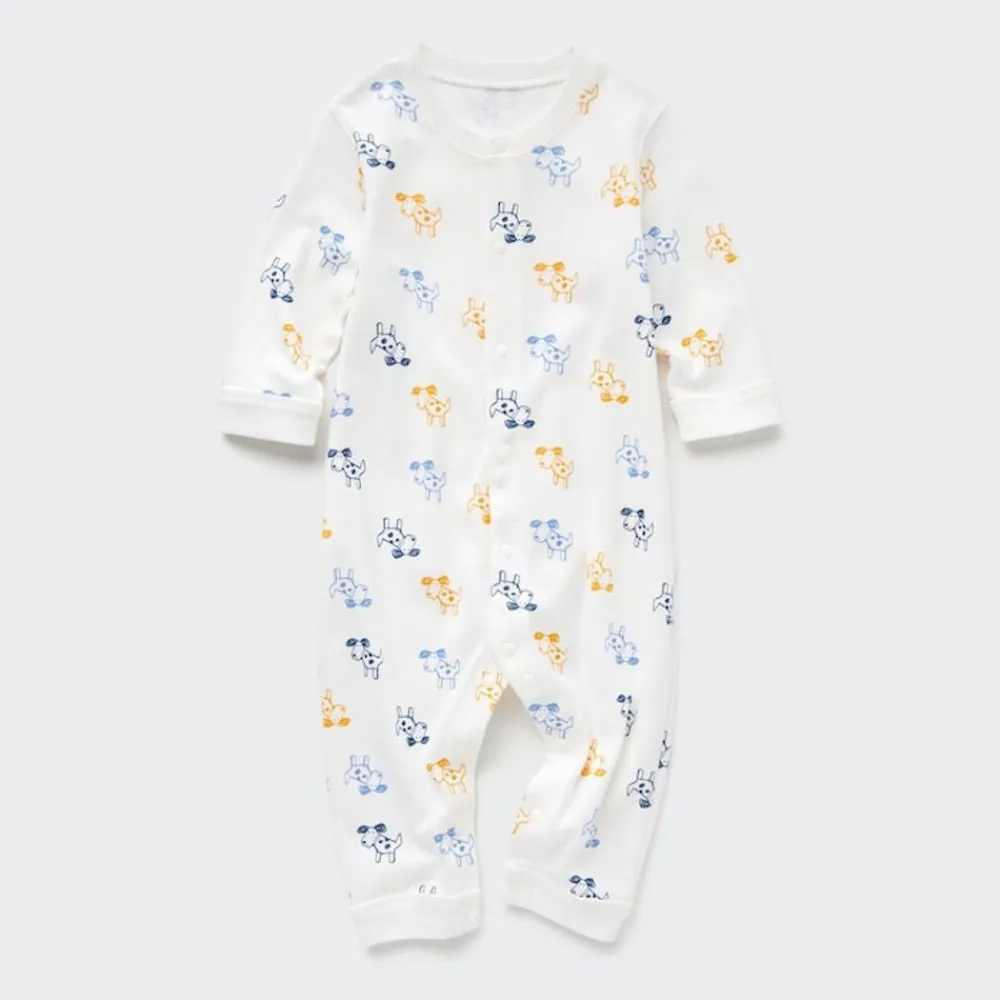 Strampler & Bodys*UNIQLO Joy Of Print Gerippter Langarm Strampler