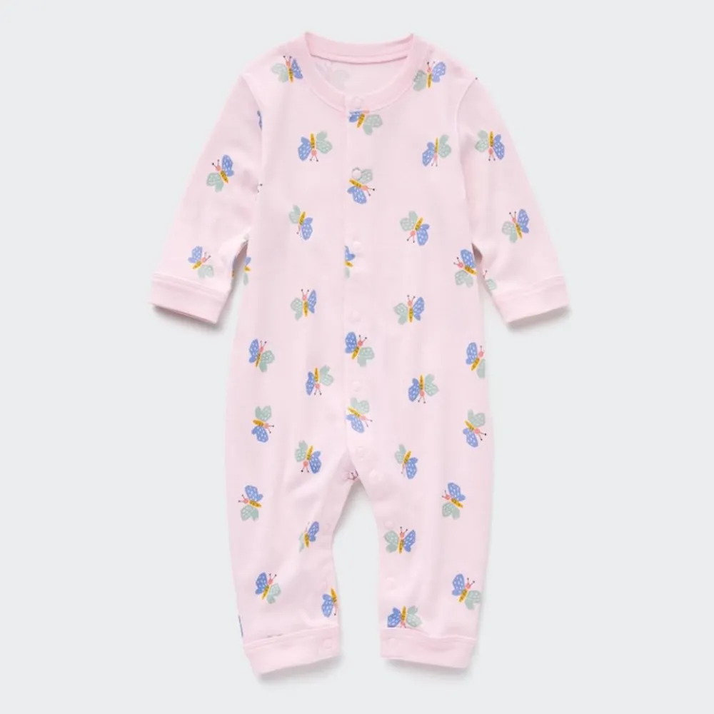 Strampler & Bodys*UNIQLO Joy Of Print Gerippter Langarm Strampler