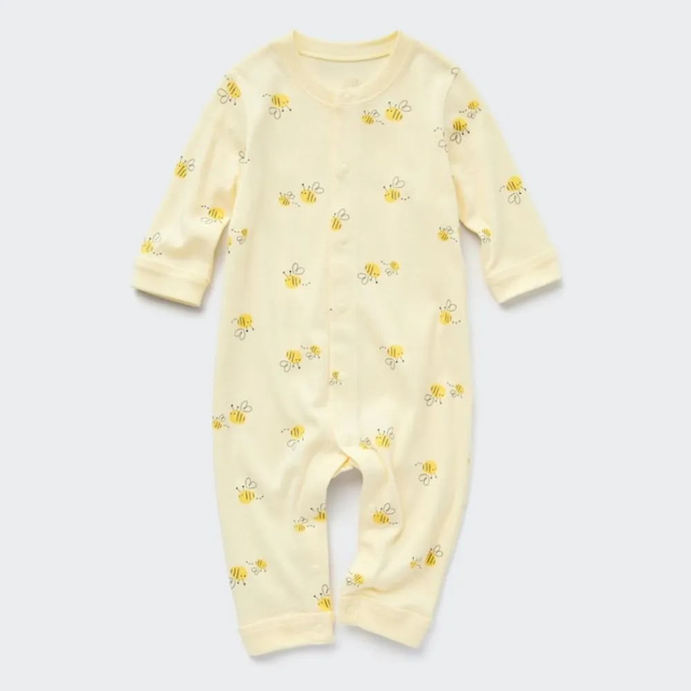Strampler & Bodys*UNIQLO Joy Of Print Gerippter Langarm Strampler