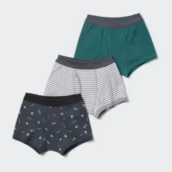 Bhs & Unterwäsche*UNIQLO Jungen Gemusterte Unterhose (3Er-Set)