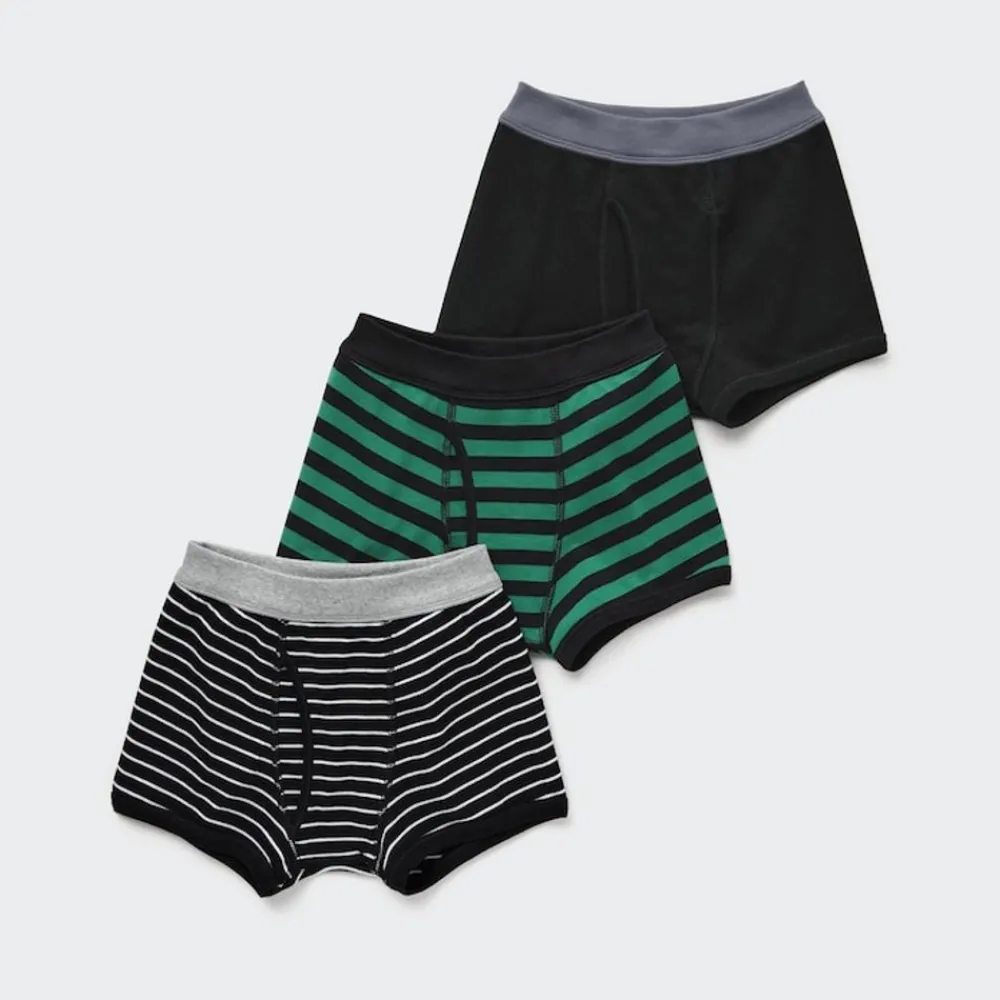 Bhs & Unterwäsche*UNIQLO Jungen Gestreifte Unterhose (3Er-Set)